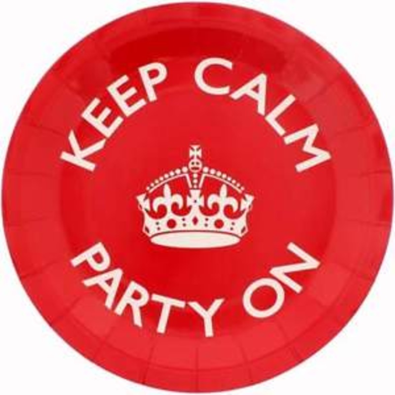 Keep Calm Party Plates 23Cm