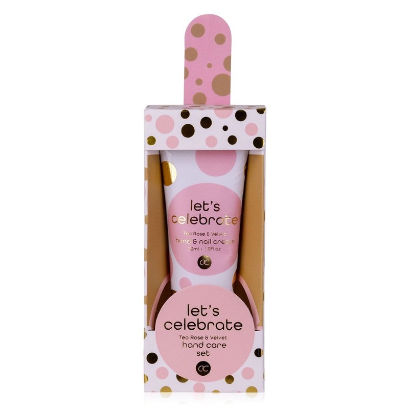 LET'S CELEBRATE hand care set in a gift box