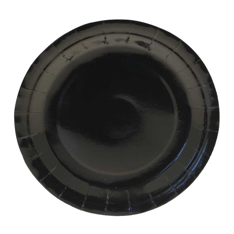 Lunch Plates - Paper - Black 8pk