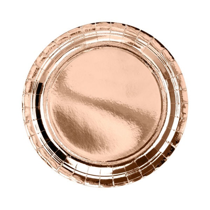 Lunch Plates - Rose Gold - 6pk