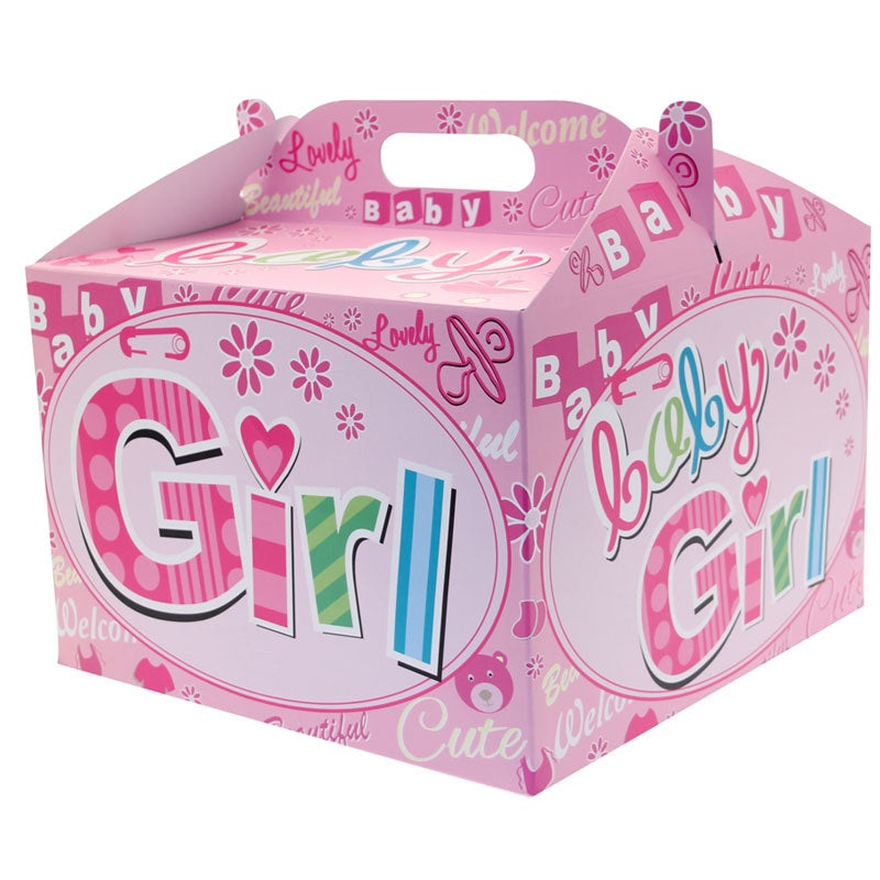 New Baby Girl Carry Handle Balloon Box