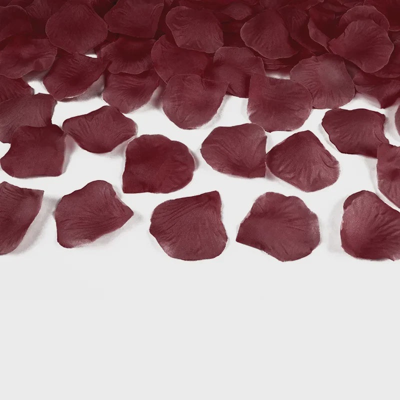 Rose petals in a bag, deep red