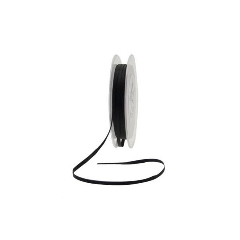 Satin Ribbon - 3mm - Black