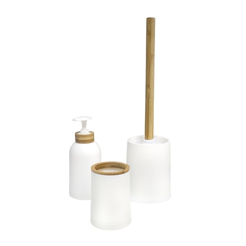 Bathroom Set - Zen White - Set of 3