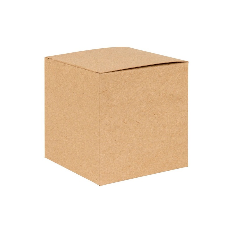 Box Folding Lid - Kraft - 80x80x80mm