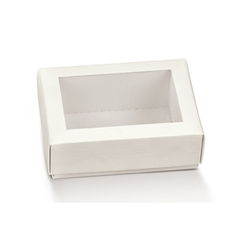 Box - White Frame & Transparent Lid - 190x140x40mm