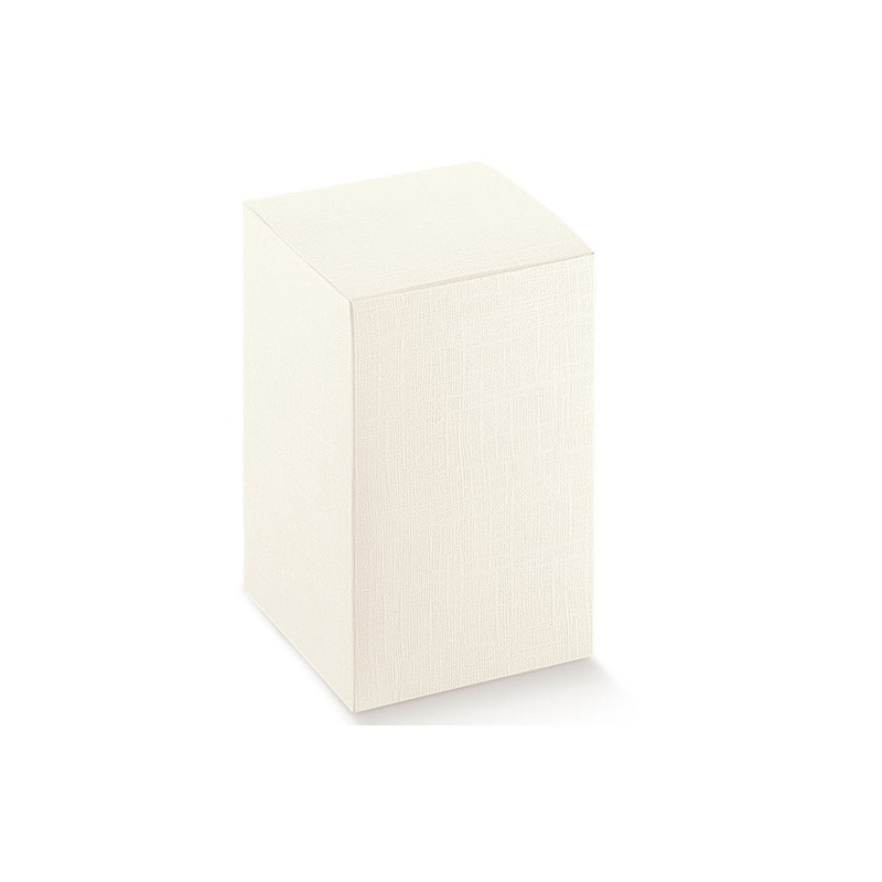 Box - White Satin - 80X80X110mm