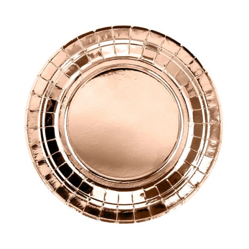 Dessert Plates - Rose Gold - 6pk