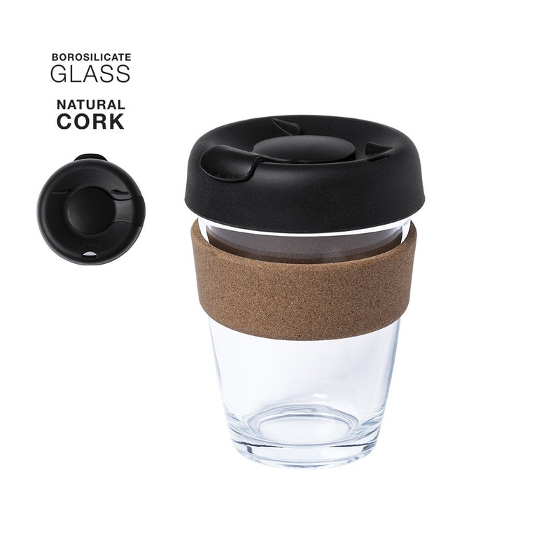 Glass & Cork Travel Cup
