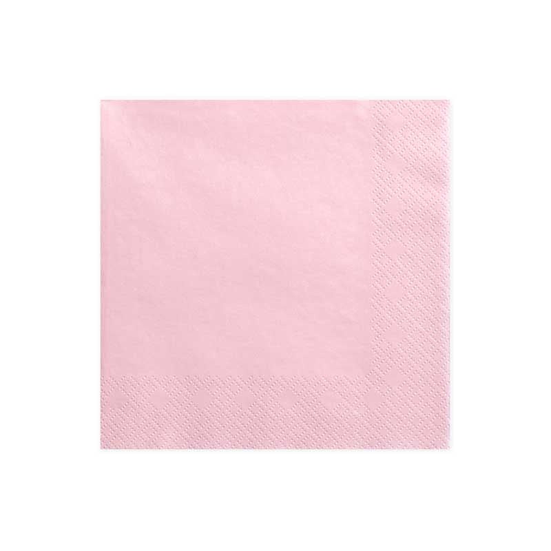 Lunch Napkins - Light Pink  - 20pk