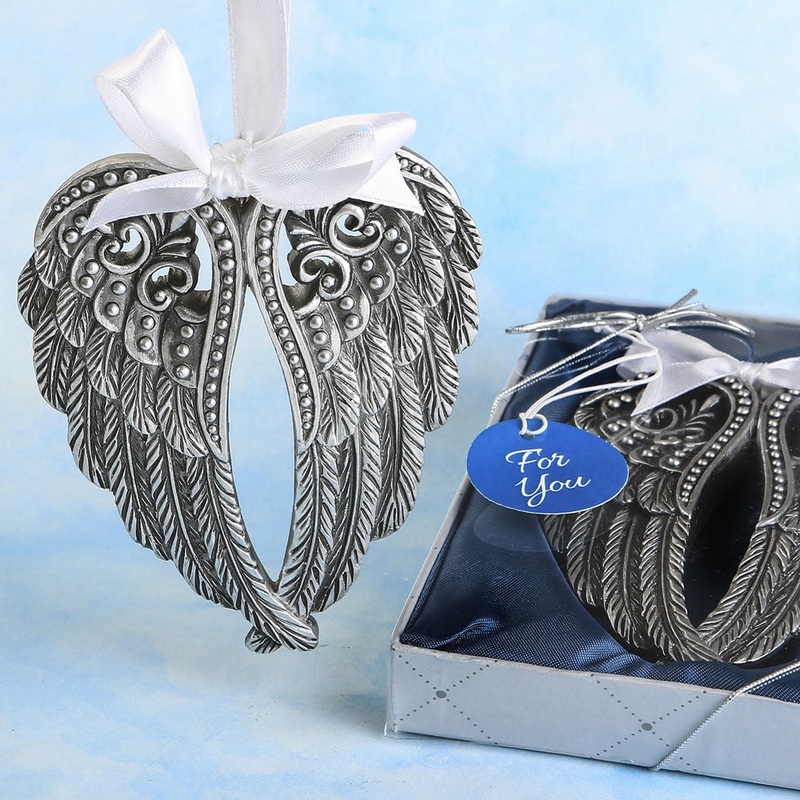 Pewter Angel Wings Ornament