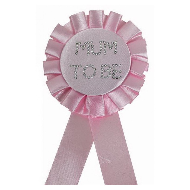Pink Mum To Be Rosette