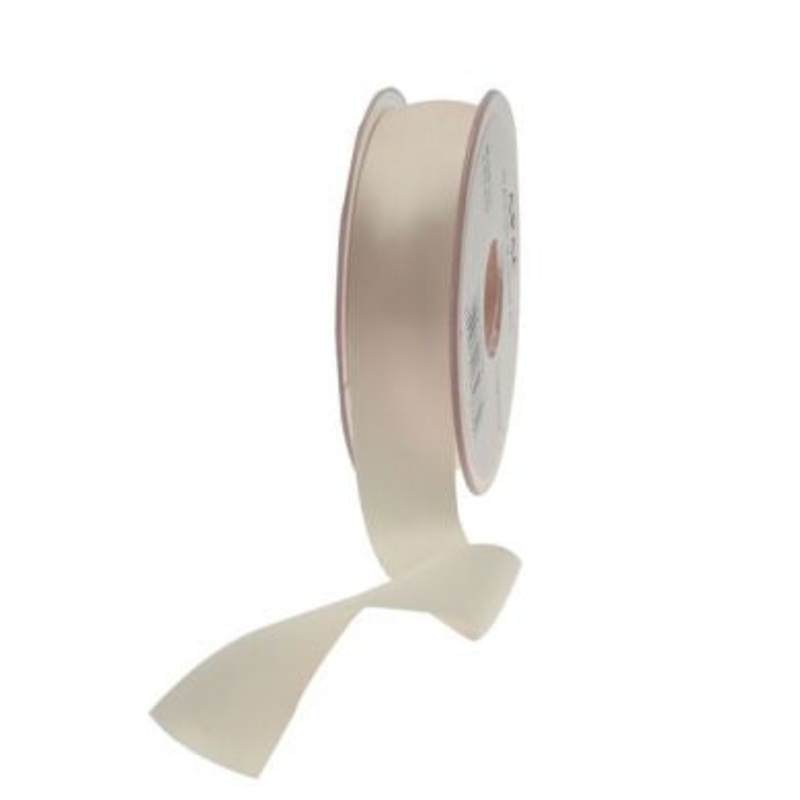 Satin Ribbon - 25mm - Cream