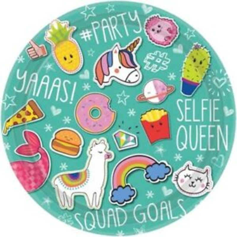 Selfie Celebration Paper Plates - 23cm