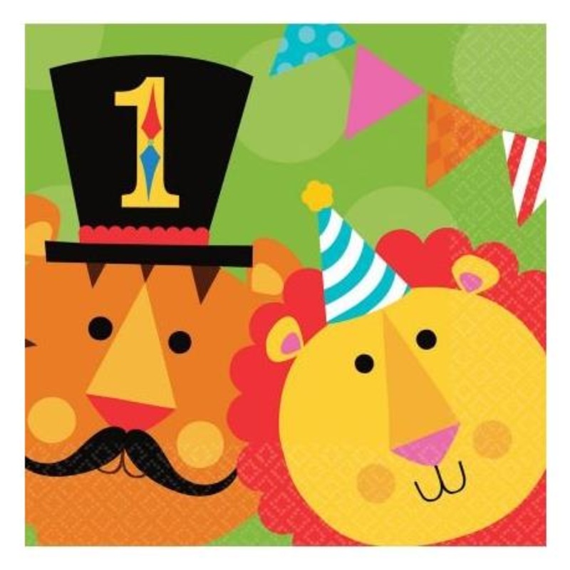 1st Birthday Napkins 2Ply