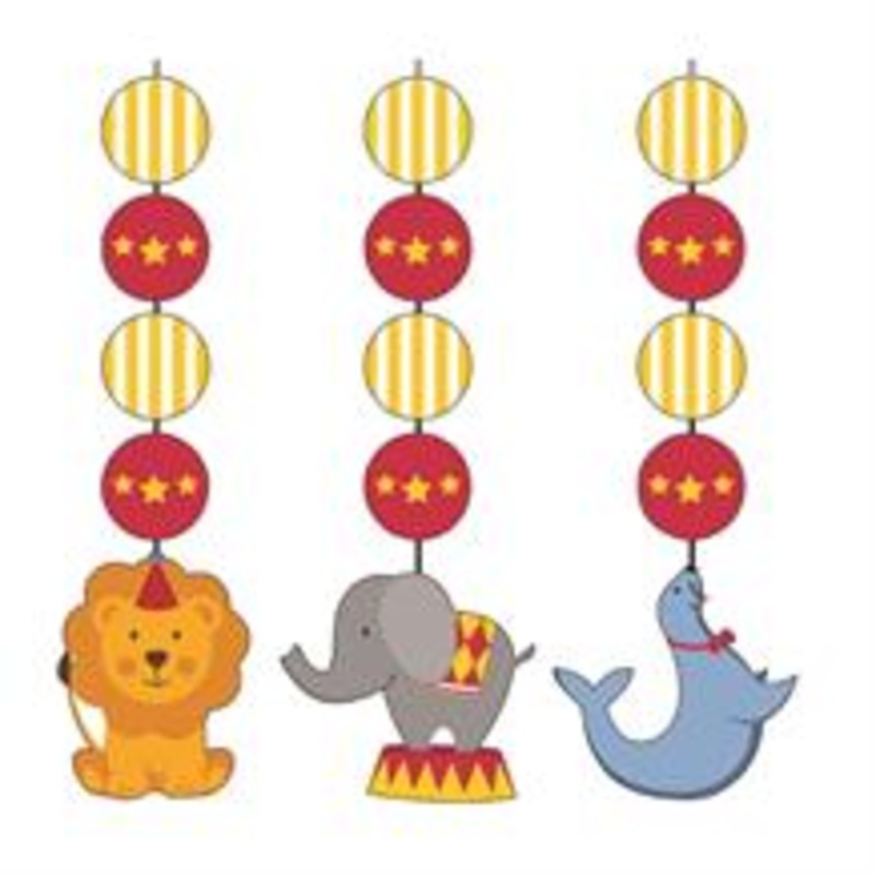 Circus Time Hanging Cutouts