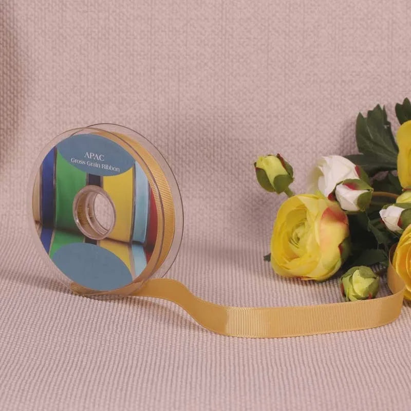 Grosgrain Ribbon - 15mm - Gold