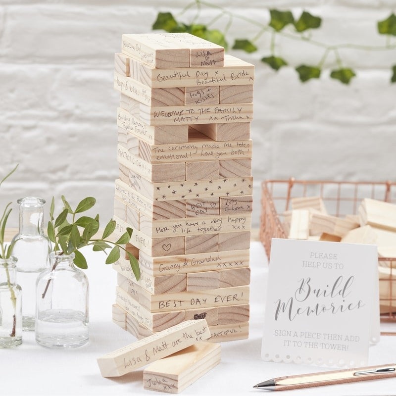 Guest Book - Build a Memory Building Blocks - Beautiful Botanics