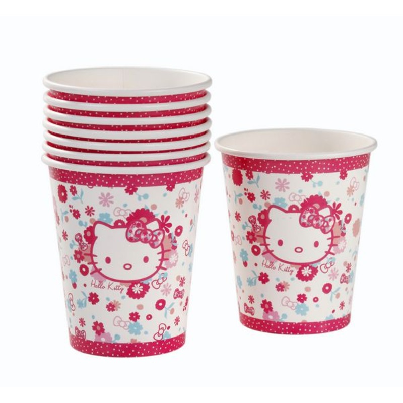 Hello Kitty Flowers Party Cups
