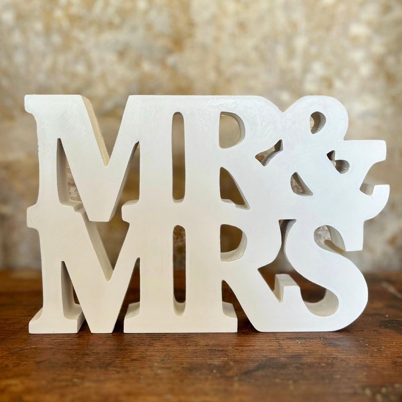 Mr And Mrs Wooden Sign