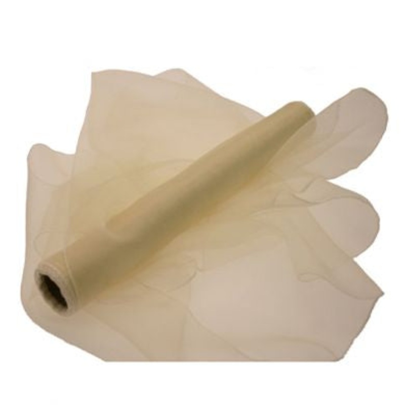Organza Roll - Cream - 40cm x 9m