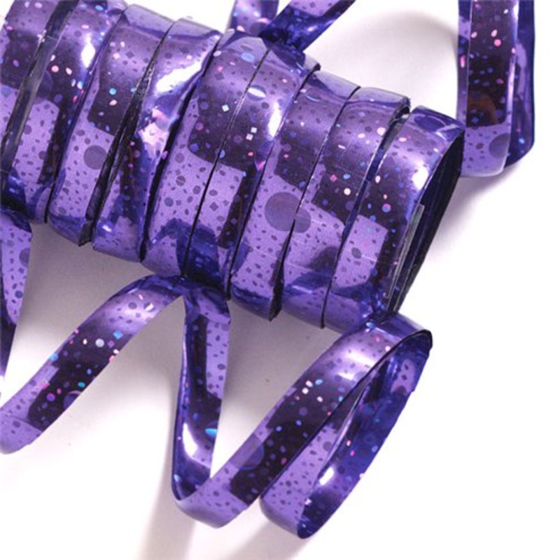 Purple Holographic Streamers - 10 Coils