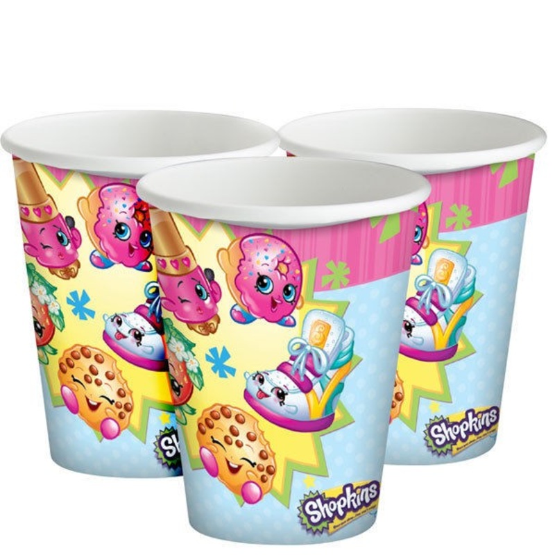 Shopkins Cups - 180Ml Paper Party Cups