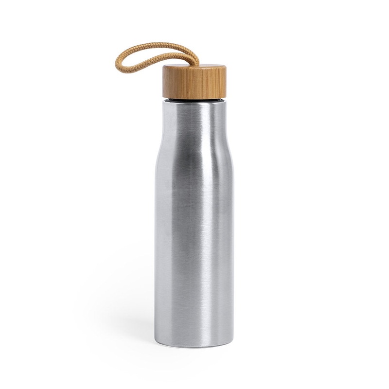 Stainless Steel Bottle with Cap Strap
