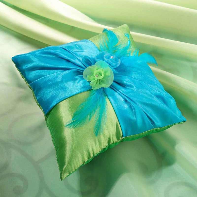 Blue/Green Ring Pillow
