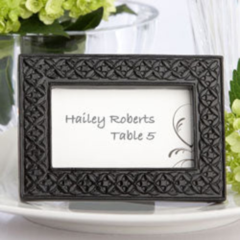 DC Black Frame Placecard Holder - 25065Bk