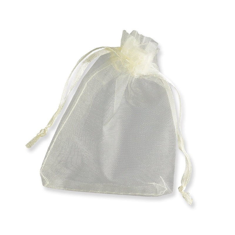 Ivory Organza Bag 7X9cm