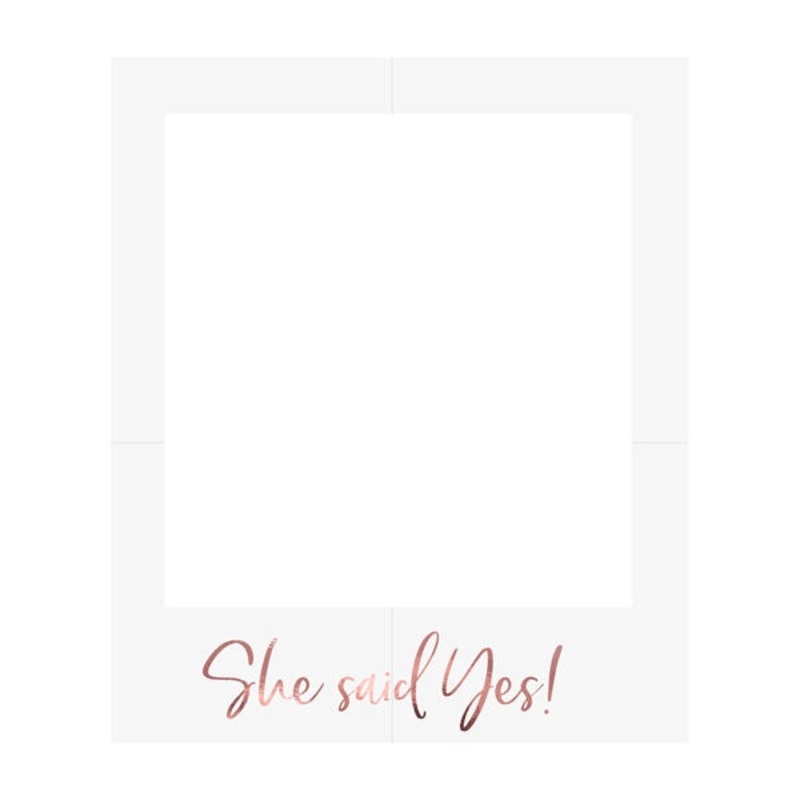 Selfie Photo Frame - She said Yes