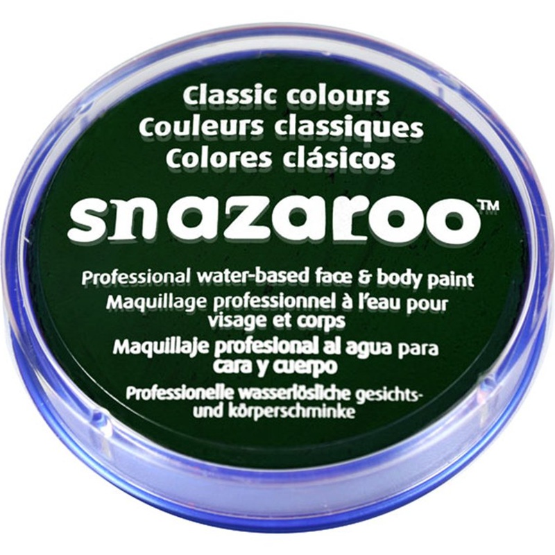 Snazaroo Dark Green Face Paint - 18Ml