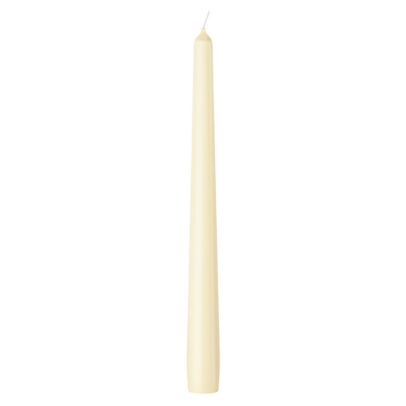 Tapered Candle - Soft Pearl - 245x24mmmm