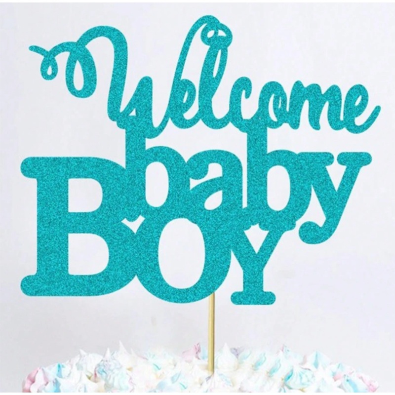 Welcome Baby Boy Topper