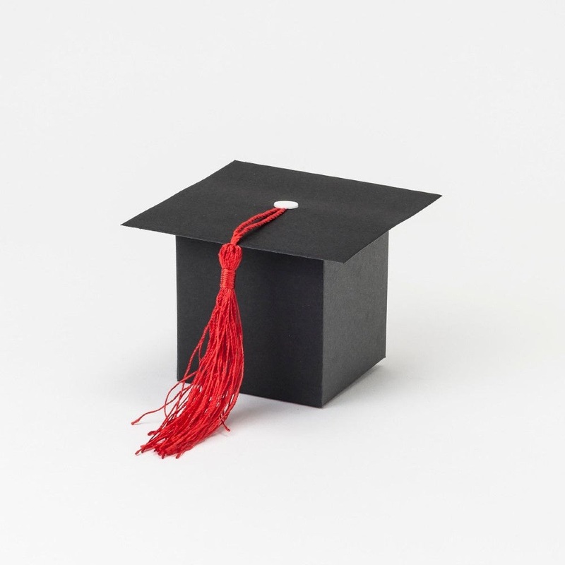 Box - Graduation Hat - 9x6x9cm