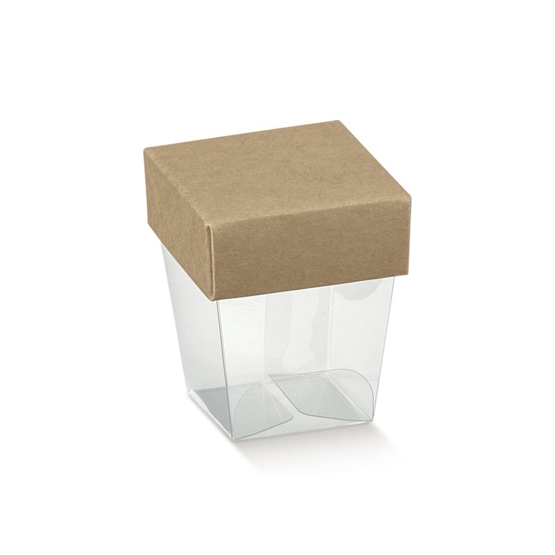 Box - Trans with Kraft 33X33X50mm