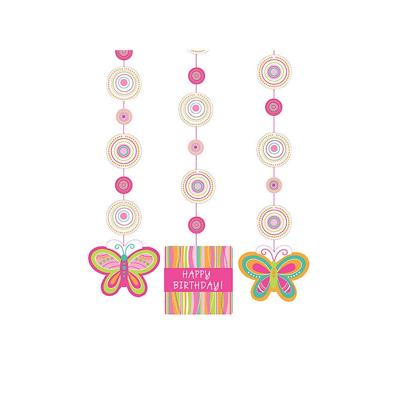 Butterfly Sparkle Fancy Hanging Cutouts