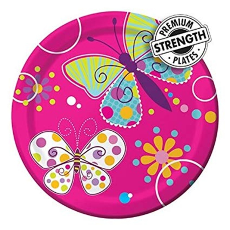 Butterfly Sparkle Foil Plate