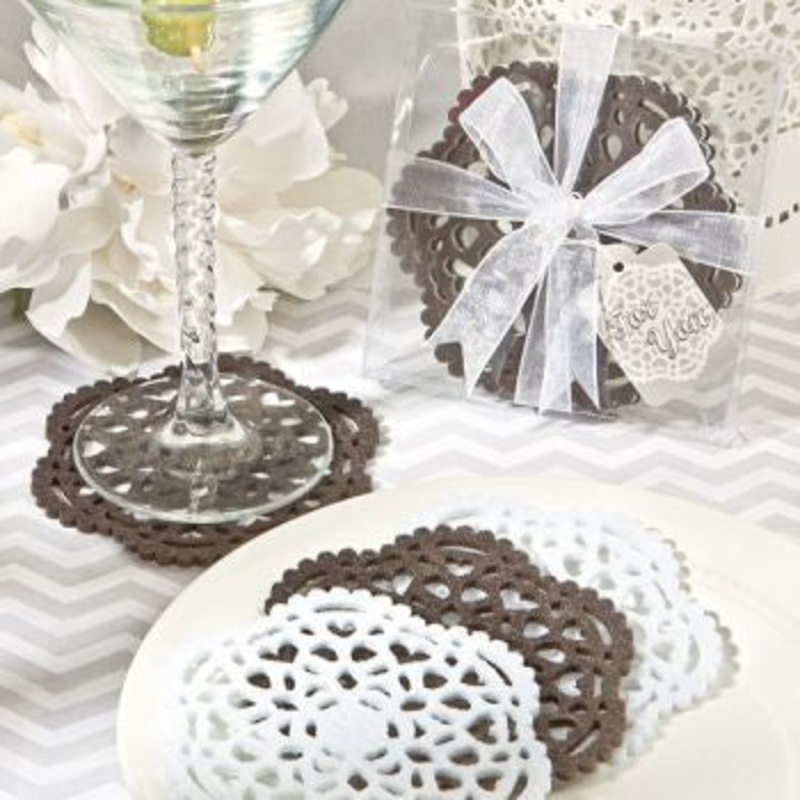 Lace Like Felt Coaster Sets