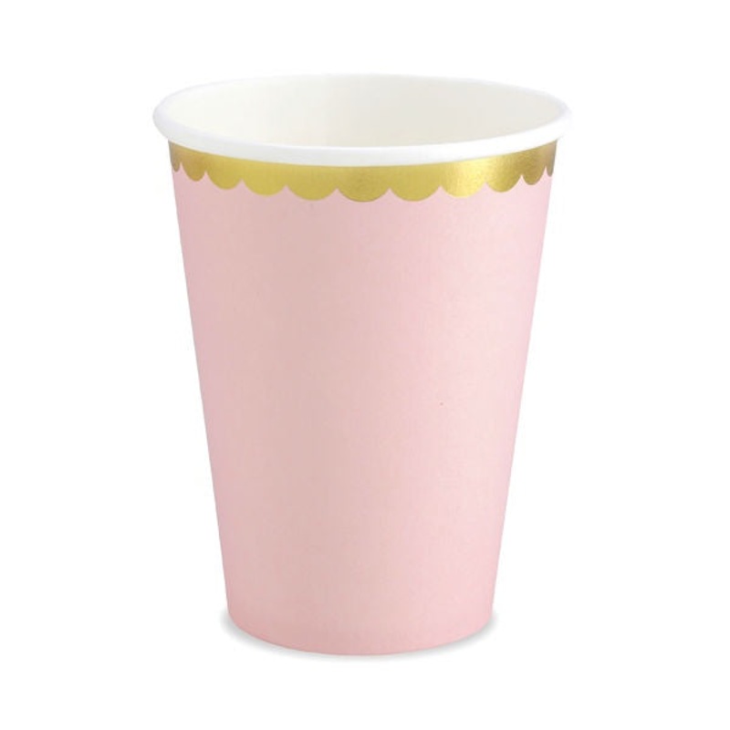 Party Cups - Pink & Gold - 6pk