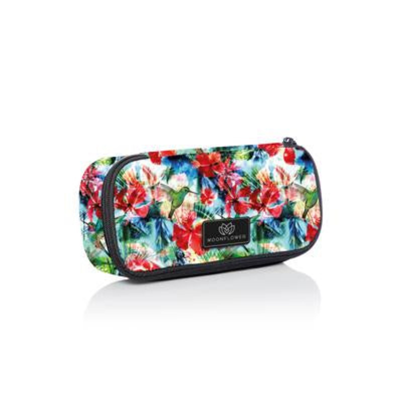 Pencil Case Hummingbirds Moonflower