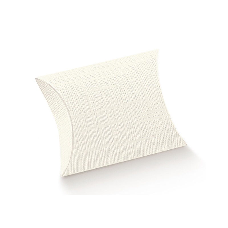 Pillow Box - White Satin - 70X70X25mm