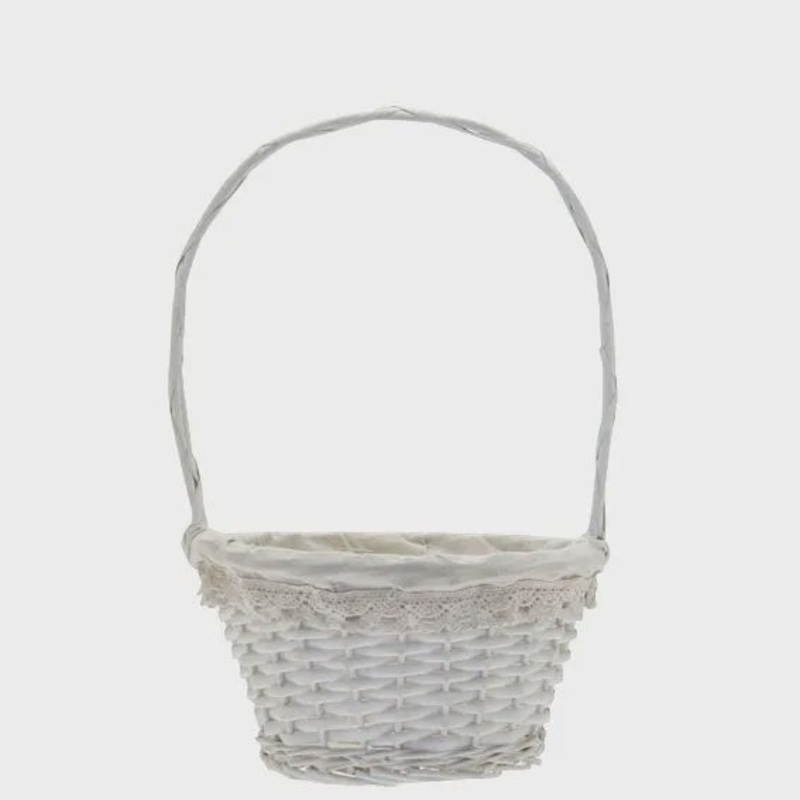 Round Victoria Basket With Handle - H40.5Cm