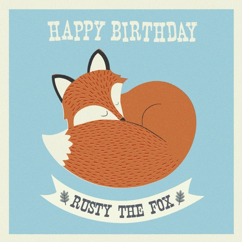Rusty The Fox - Card