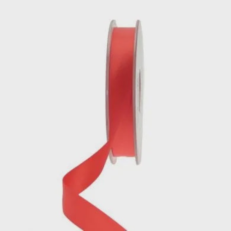 Satin Ribbon - 15mm - Bright Red