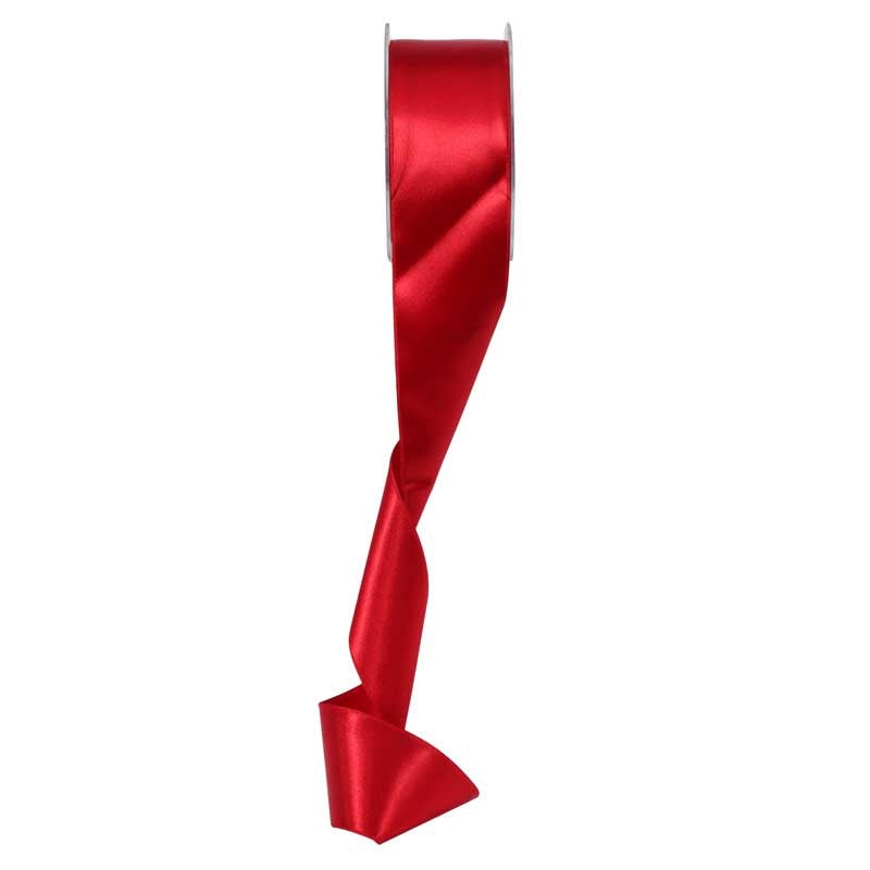 Satin Ribbon - 50mm - Deep Red