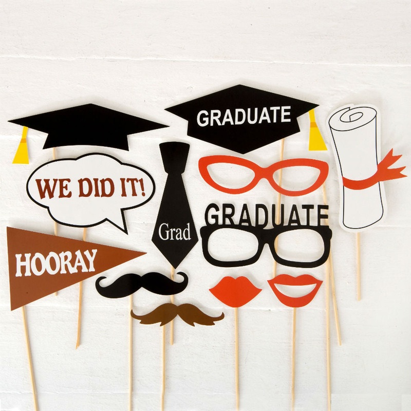 Set photo props GRADUATE - 12pk