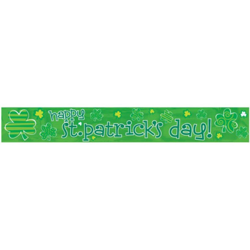 St Patrick'S Day Decoration Foil Banner