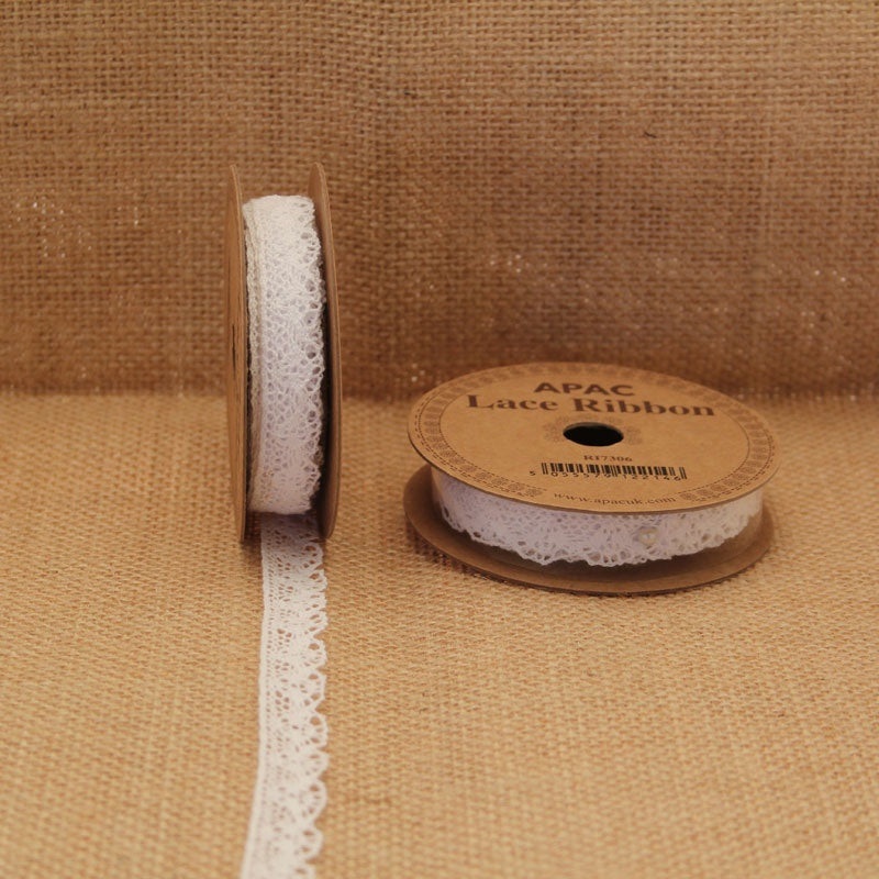 White Lace Ribbon (13mm x 3yds)